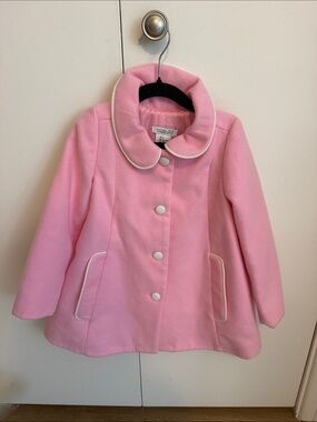 Rachel Zoe Pink Peacoat dress coat